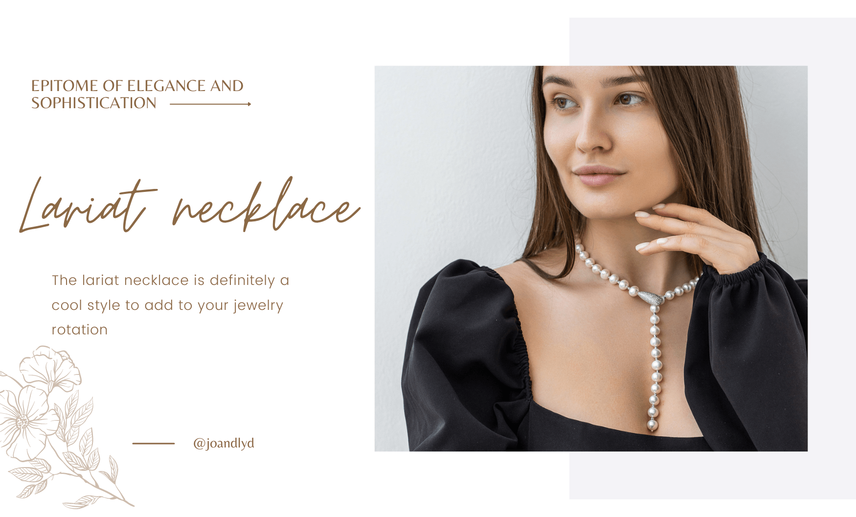 Exquisite Freshwater Pearl Lariat Necklace