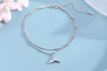 925 Silver Fishtail Anklet