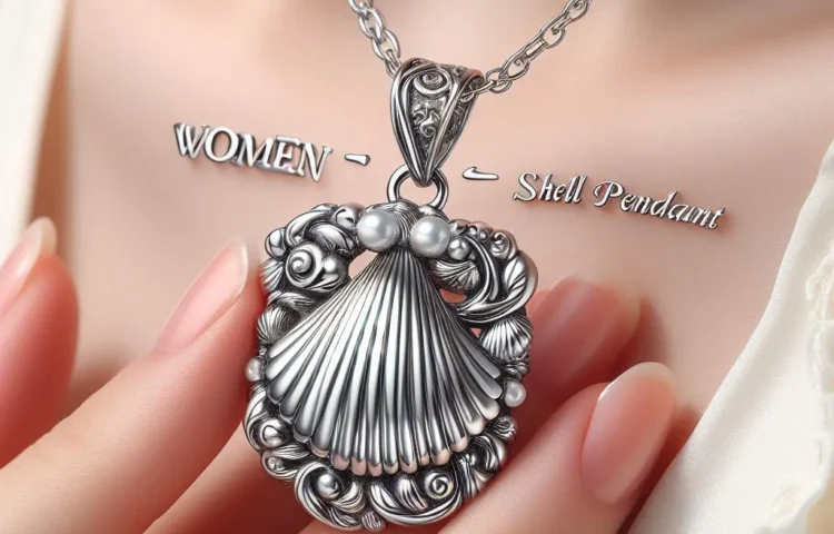 Women Shell Pendant Silver