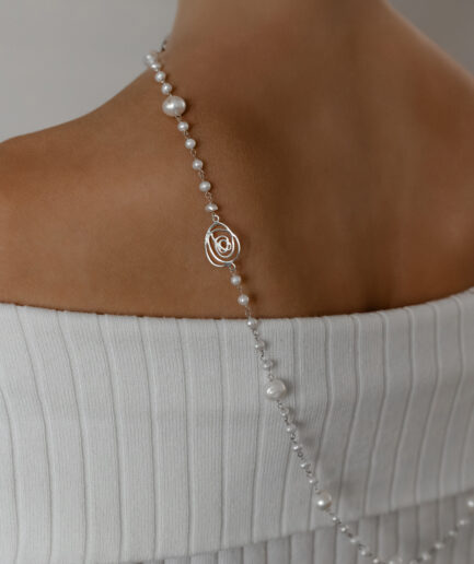 925 Sterling Silver Rose Necklace