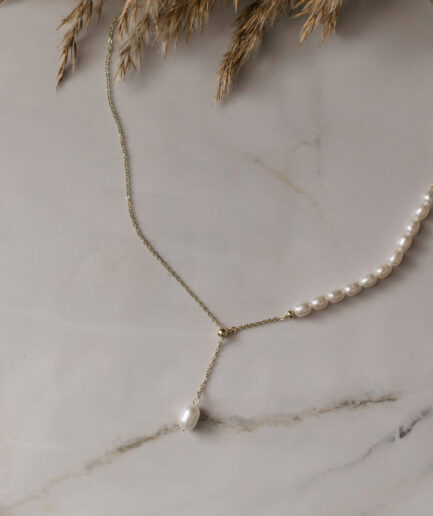 Fresh Water Millet Shaped Pearl Necklaces