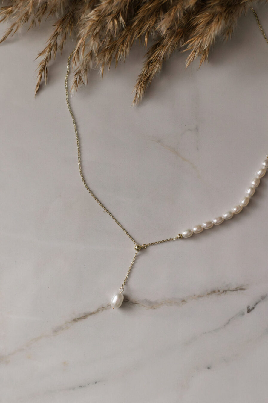 Fresh Water Millet Shaped Pearl Necklaces